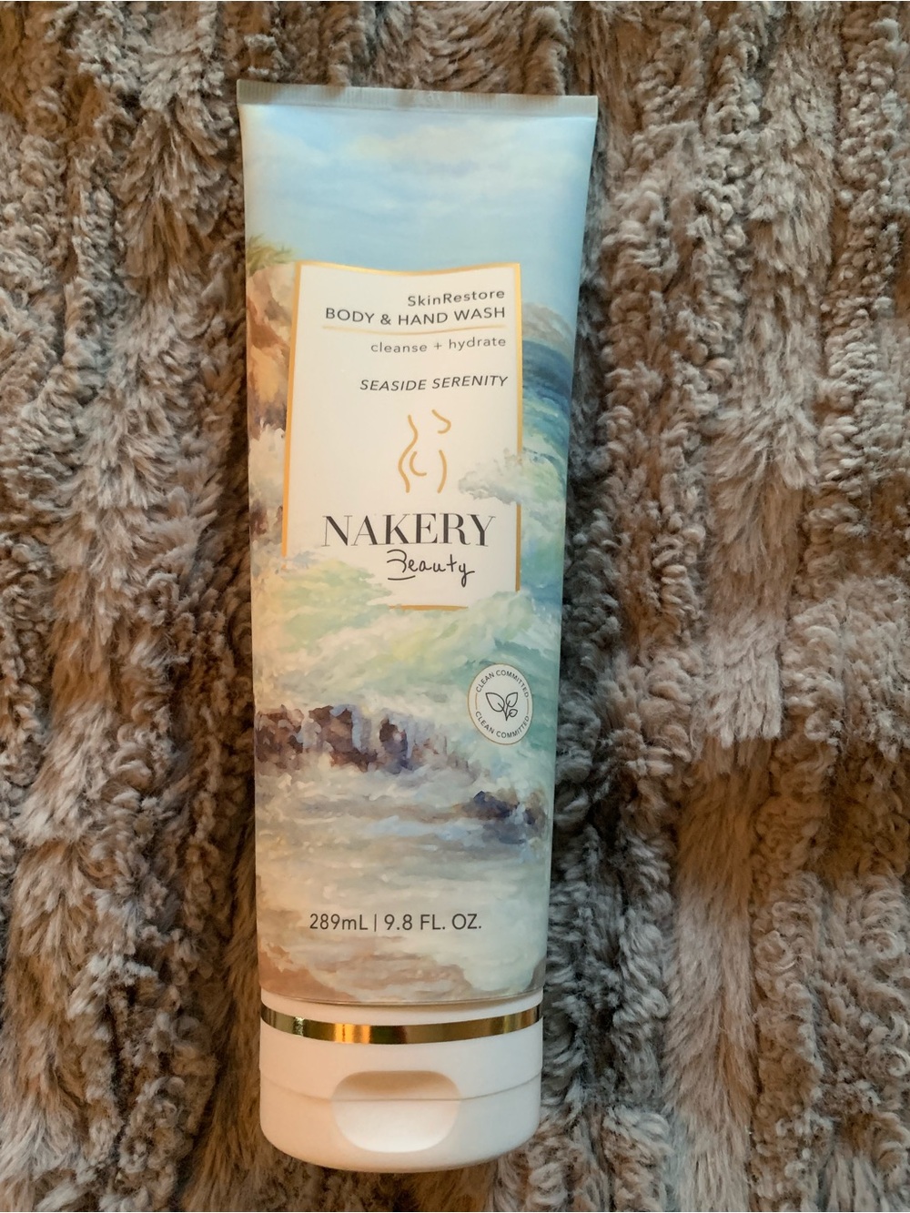 Nakery Beauty Seaside Serenity Skin ReStore Body & Hand Wash , New /Sealed